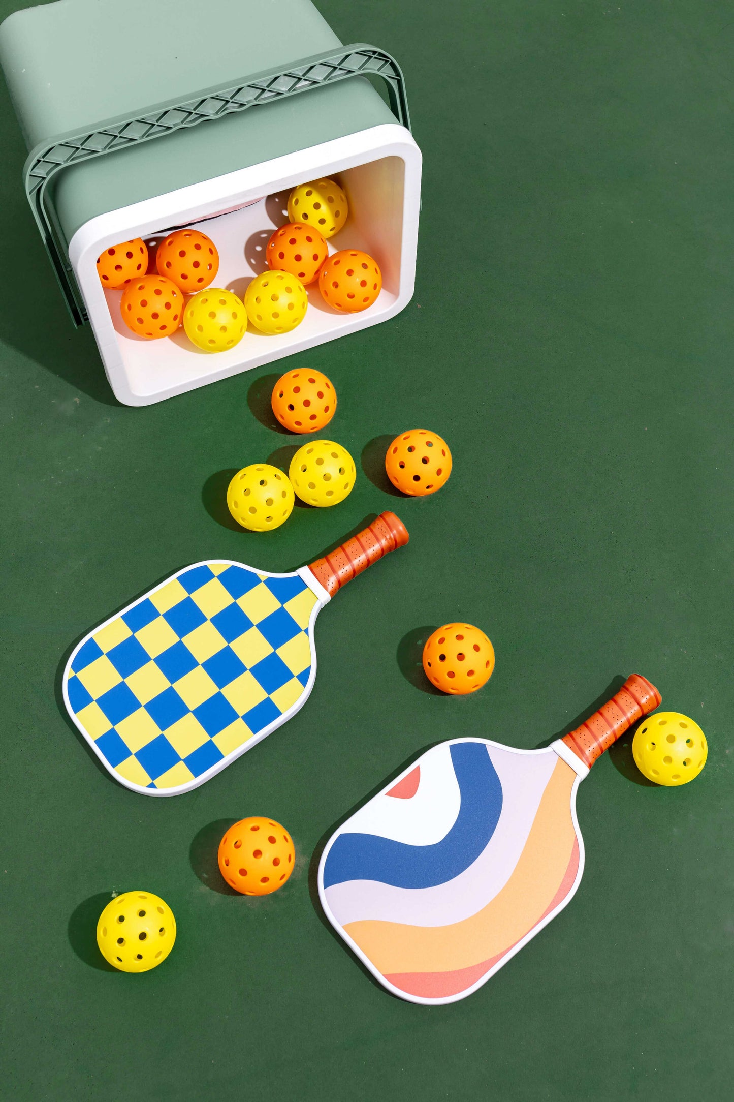 Whoop Neon Pickleball Set with Paddles