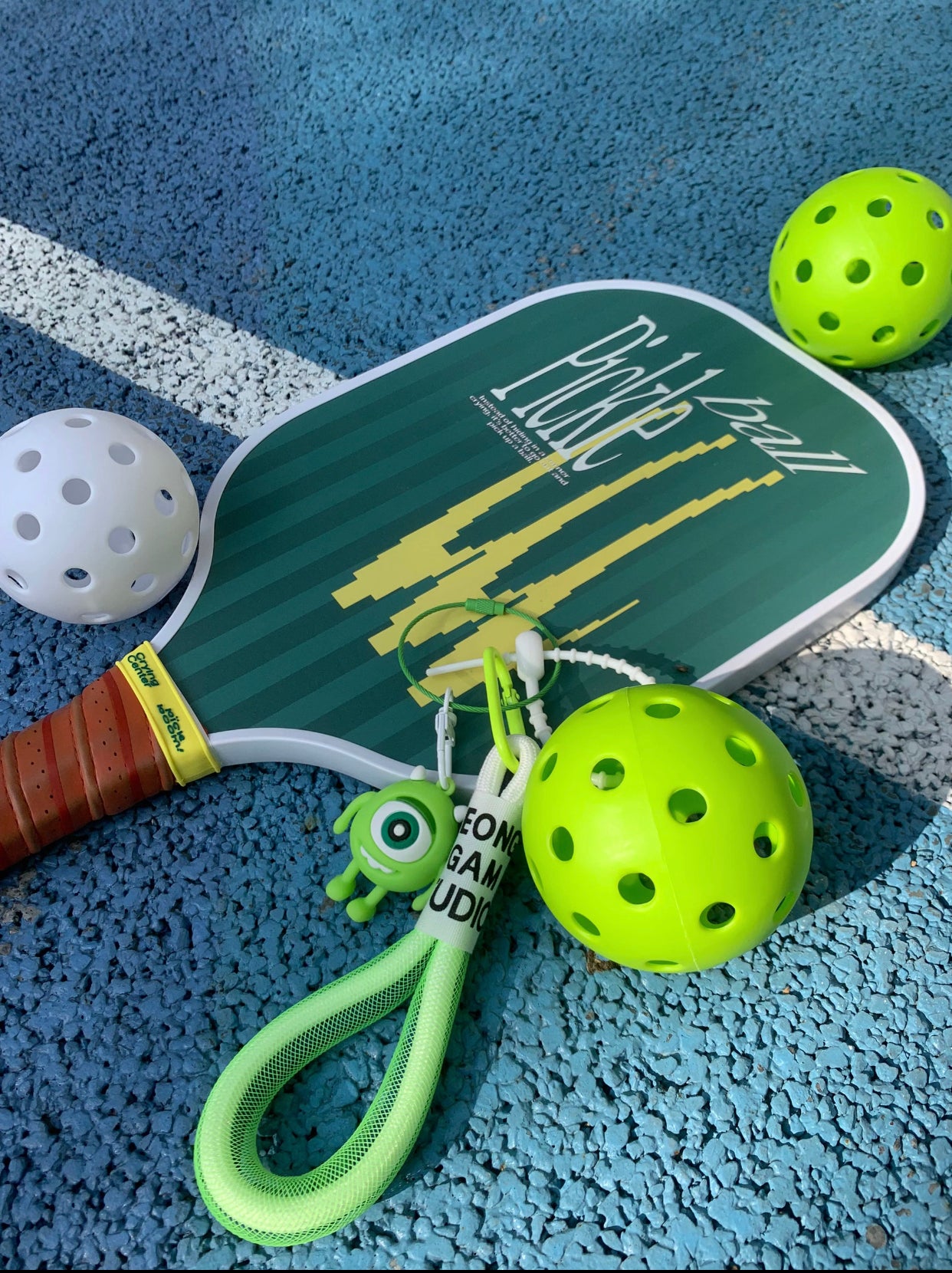 Whoop Pickleball Keychain